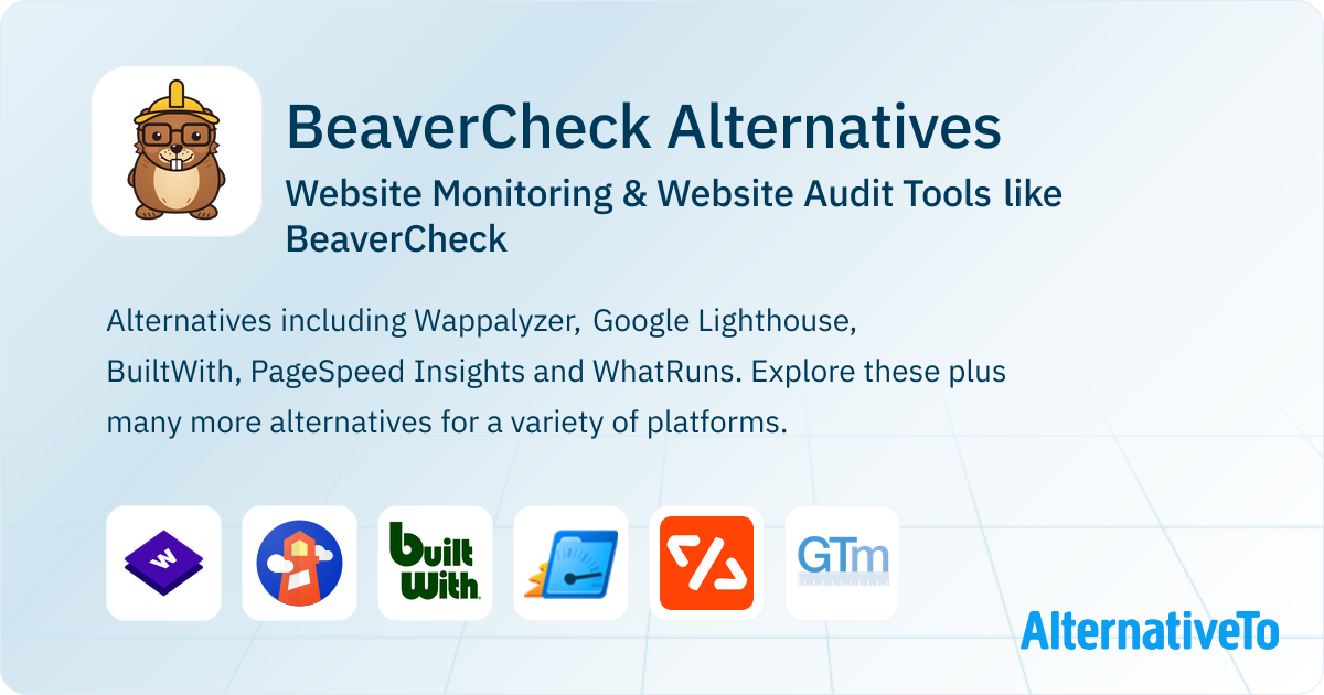 BeaverCheck Alternatives: Top 14 Website Monitoring Tools | AlternativeTo