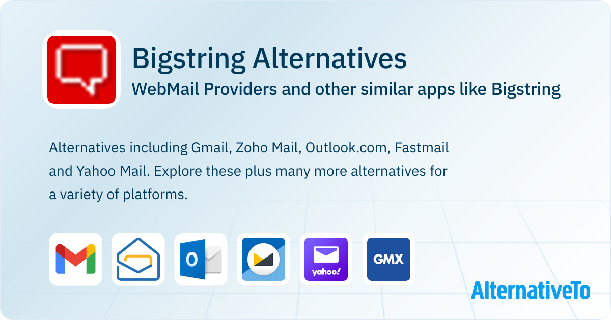 Bigstring Alternatives: Top 10 WebMail Providers & Similar Websites ...