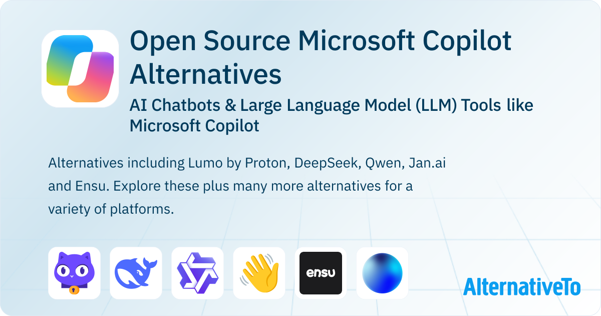 Open Source Microsoft Copilot Alternatives: Top 12 AI Chatbots ...