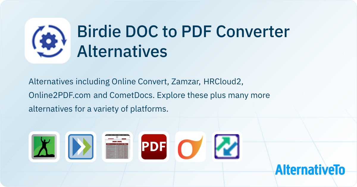 Birdie DOC to PDF Converter Alternatives - Explore Similar Software ...
