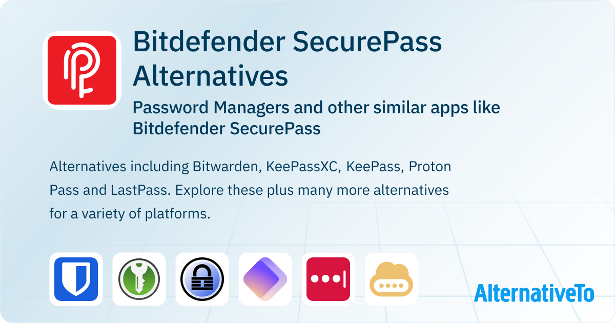 Bitdefender SecurePass Alternatives: Top 12 Password Managers & Similar ...