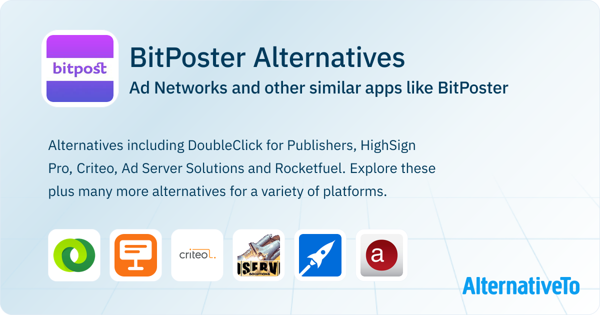 BitPoster Alternatives: Top 9 Ad Networks & Similar Websites ...
