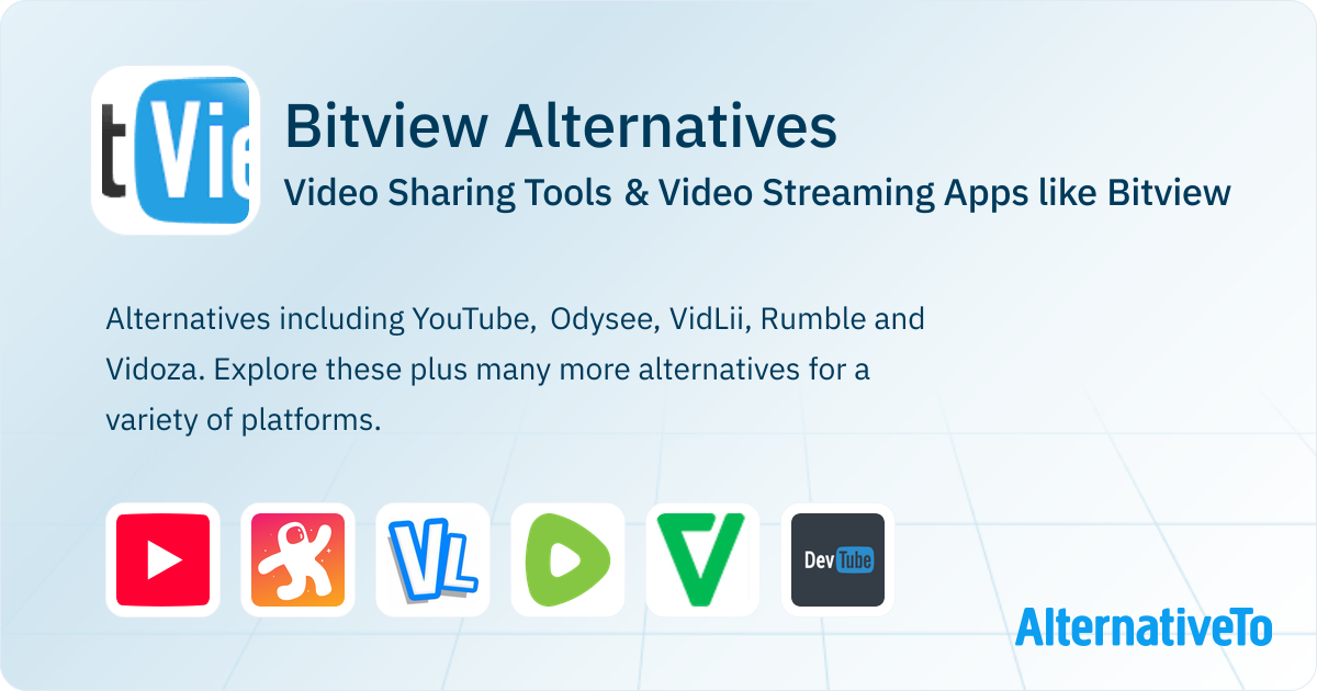 Bitview Alternatives: Top 13 Video Sharing Tools | AlternativeTo
