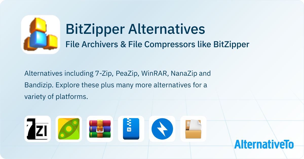 BitZipper Alternatives: Top 12 File Archivers | AlternativeTo