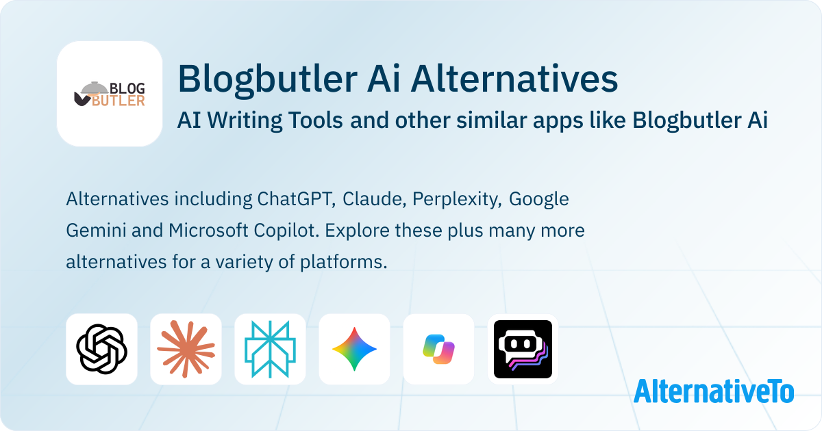Blogbutler Ai Alternatives: Top 12 AI Writing Tools & Similar Websites ...