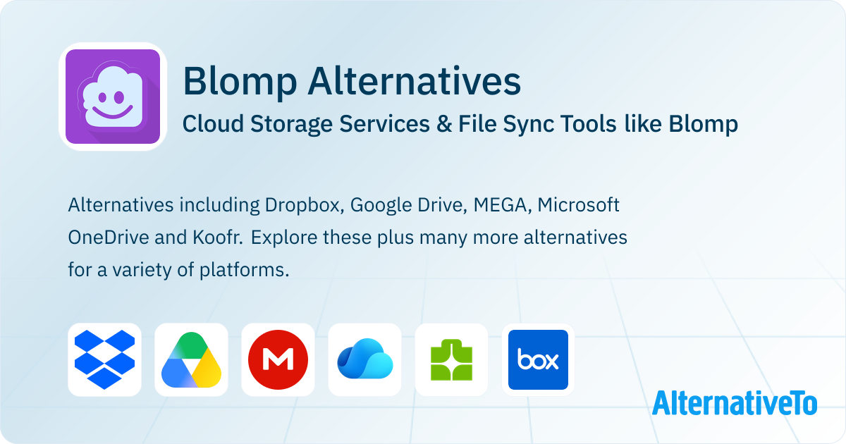 Blomp Alternatives: Top 12 Cloud Storage Services | AlternativeTo