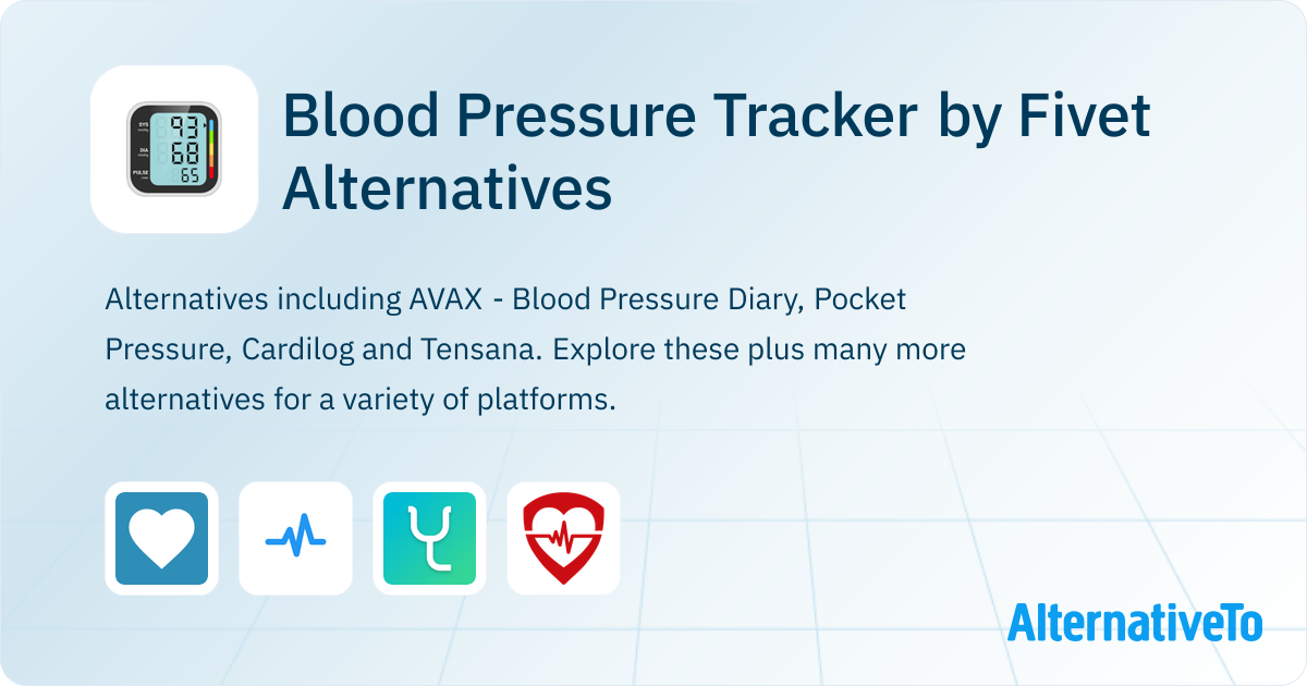 Blood Pressure Tracker by Fivet Alternatives and Similar Apps ...