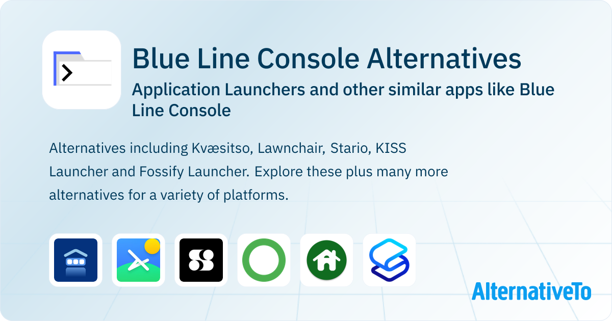 Blue Line Console Alternatives: Top 12 Application Launchers & Similar ...