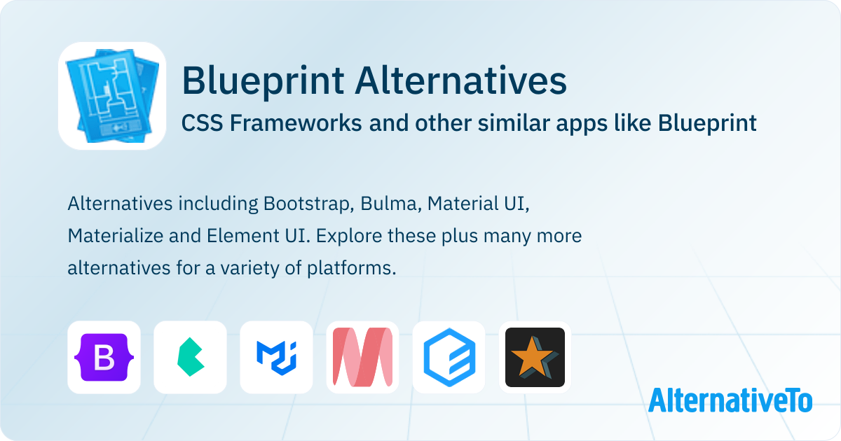 Blueprint Alternatives: Top 12 CSS Frameworks & Similar Websites ...