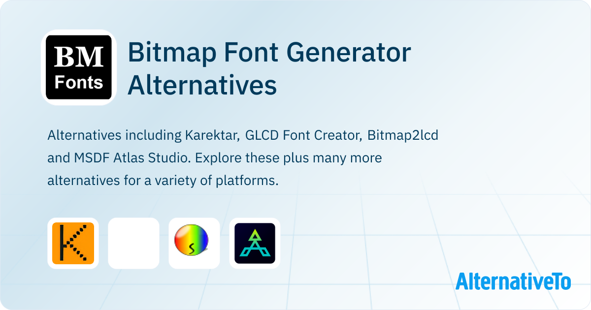 Bitmap Font Generator Alternatives - Explore Similar Software ...