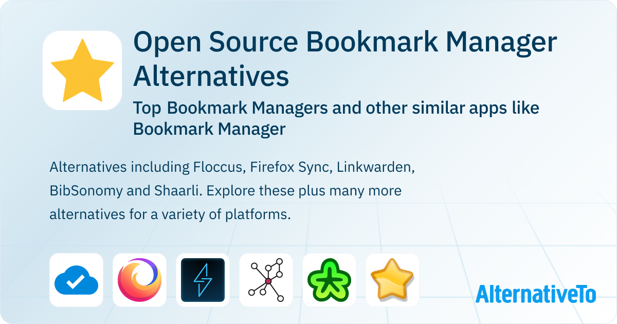 Open Source Bookmark Manager Alternatives: Top 13 Bookmark Managers ...
