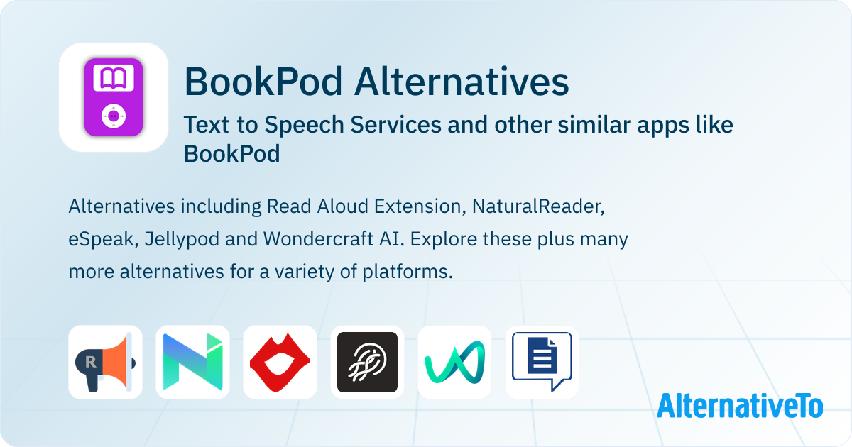 BookPod Alternatives: Top 12 Text to Speech Services & Similar Apps ...
