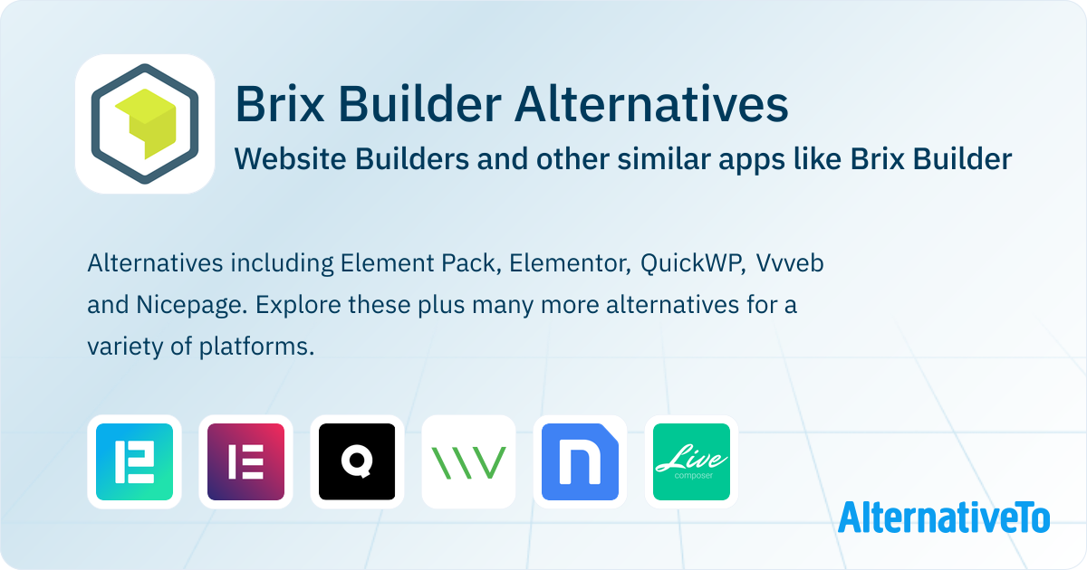Brix Software Brix Builder Alternatives: Top 12 Website Builders & Similar Apps ...