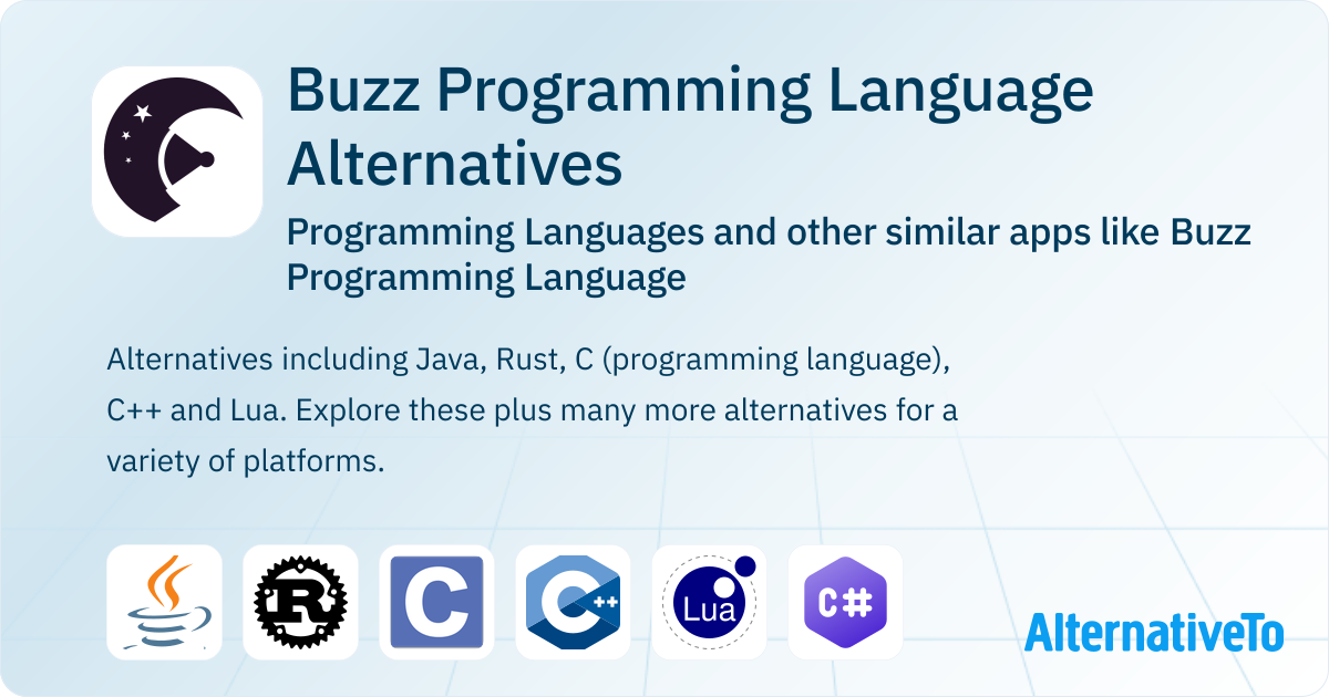 Buzz Programming Language Alternatives: Top 12 Programming Languages ...