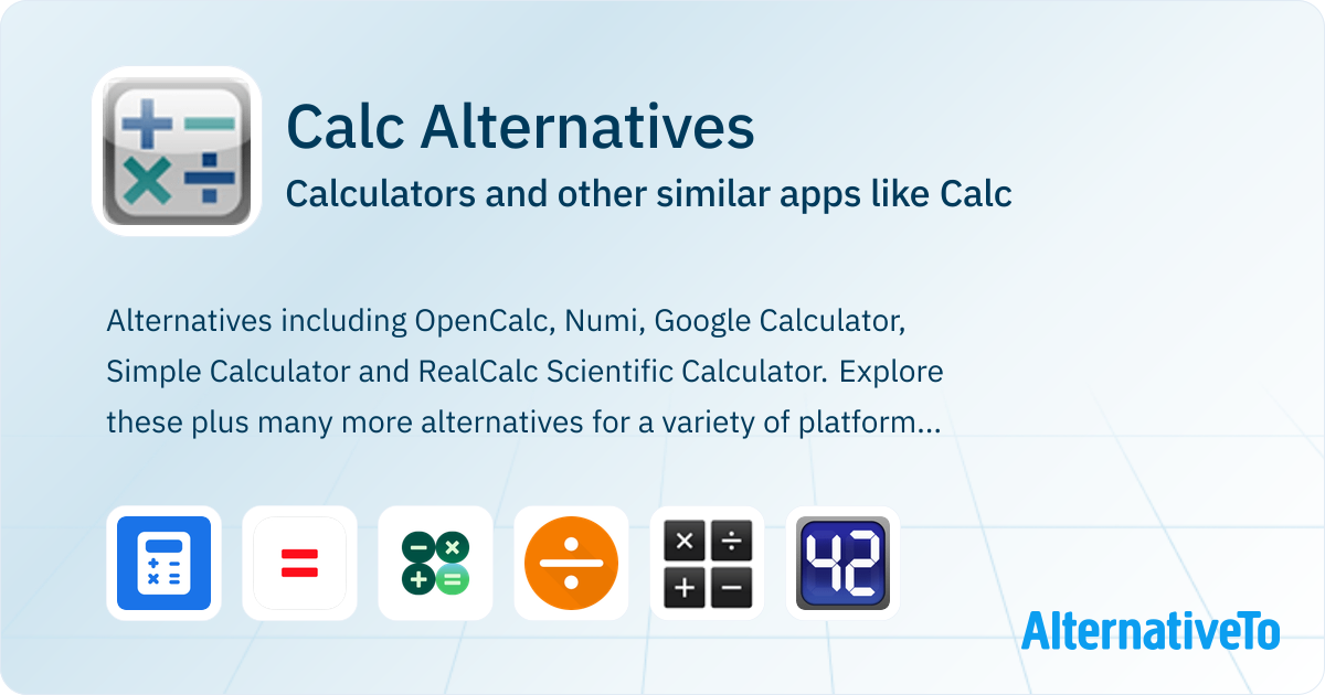 Calc Alternatives: Top 12 Calculators & Similar Apps | AlternativeTo