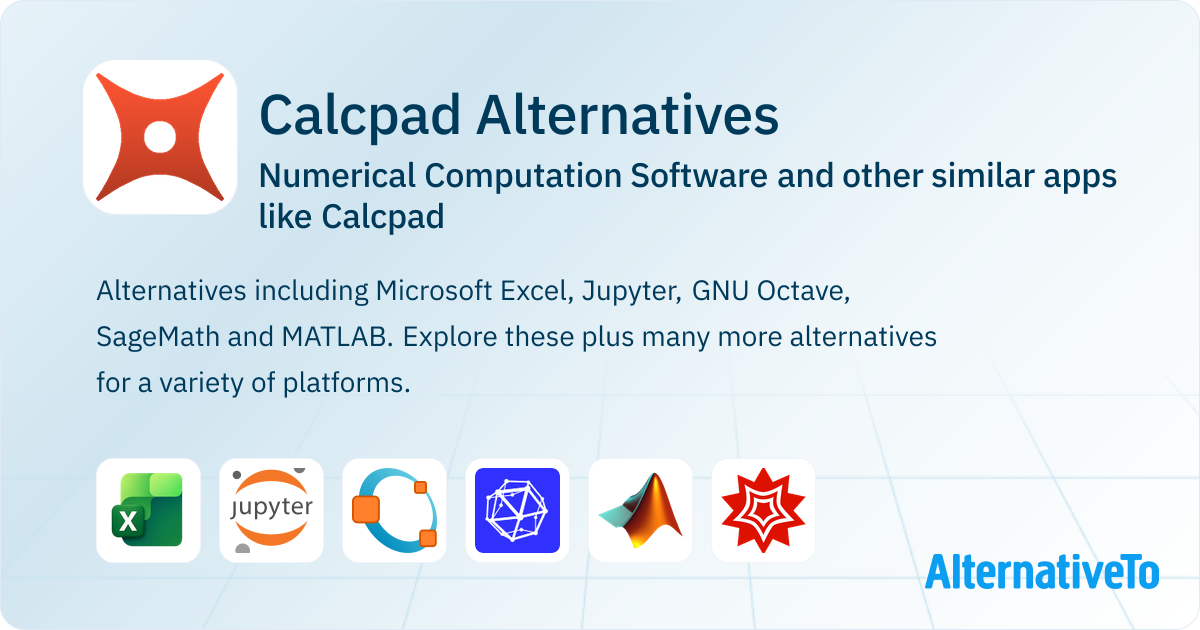 Compad Math Software Calcpad Alternatives: Top 12 Numerical Computation Software & Similar ...