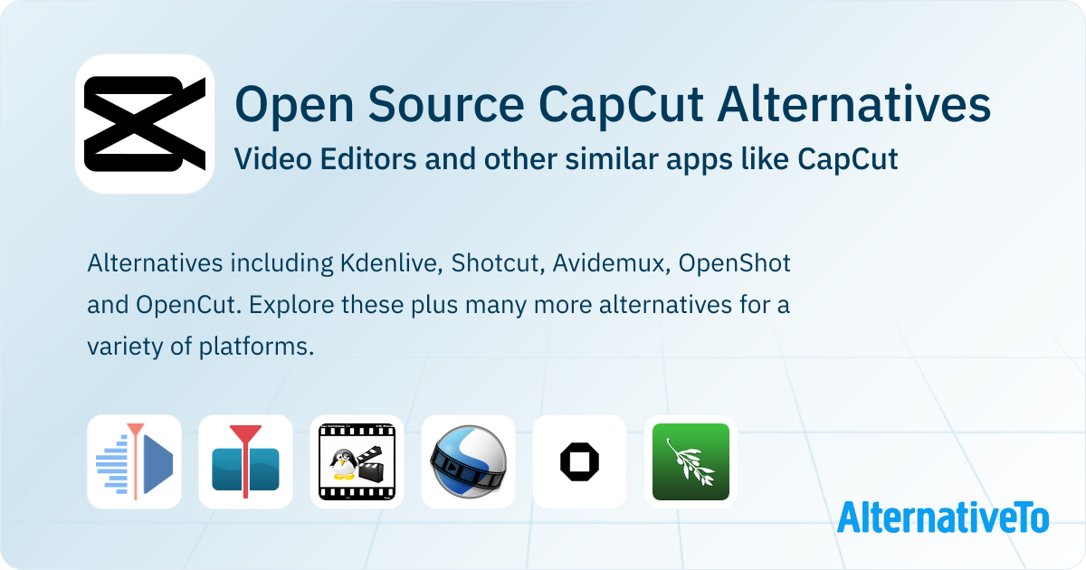 Open Source CapCut Alternatives: Top 12 Video Editors | AlternativeTo