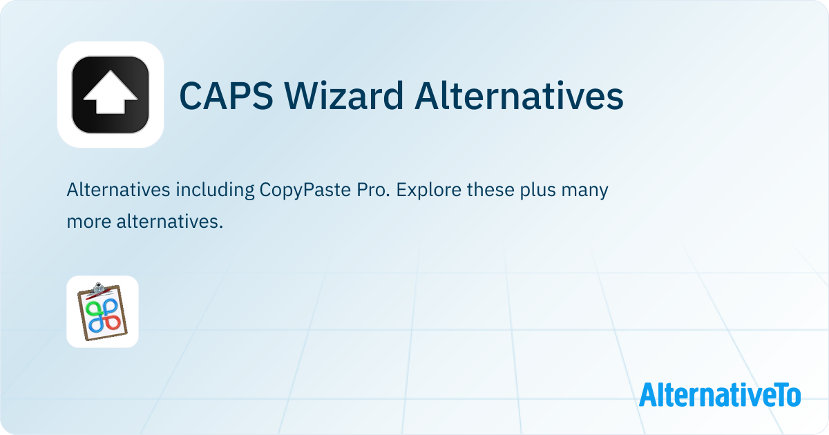 CAPS Wizard Alternatives - Explore Similar Software | AlternativeTo