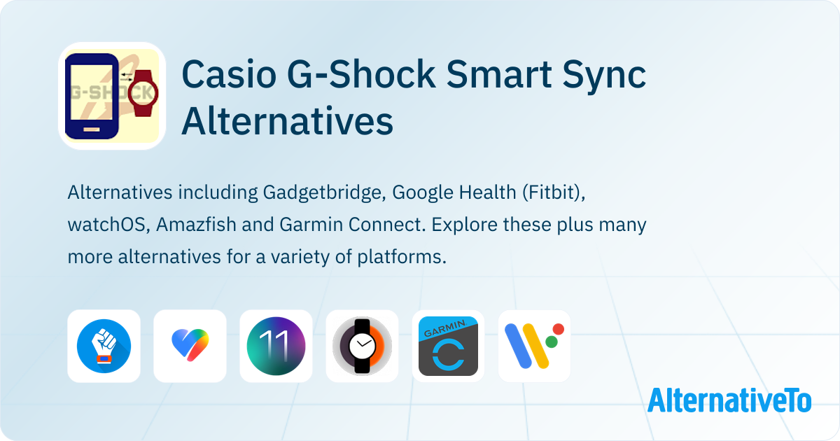 Shock Control App Casio G-Shock Smart Sync Alternatives - Explore Similar Apps ...