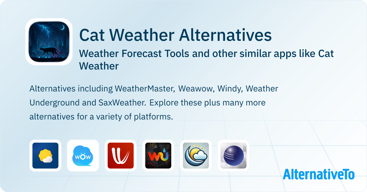 Cat Checking Weather Cat Weather Alternatives: Top 14 Weather Forecast Tools & Similar Apps ...