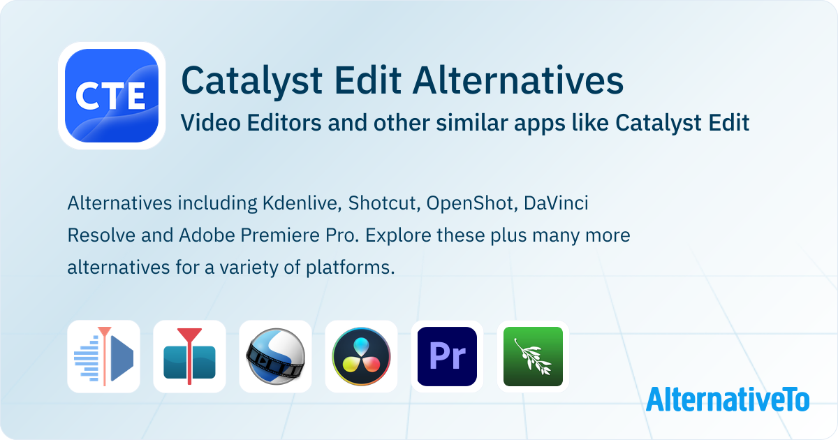 Catalyst Edit Alternatives: Top 12 Video Editors & Similar Apps ...