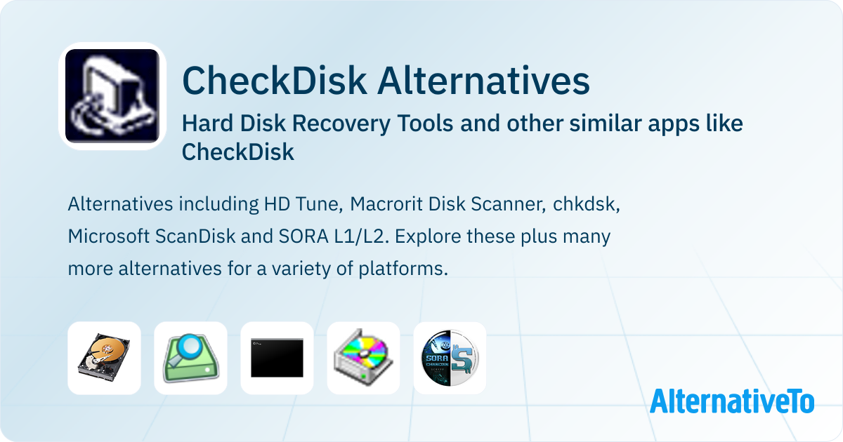 CheckDisk Alternatives: Top 5 Hard Disk Recovery Tools & Similar Apps ...