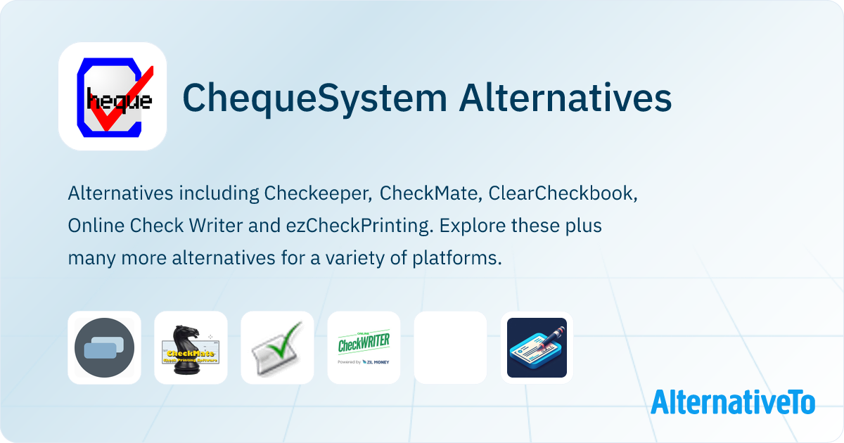ChequeSystem Alternatives - Explore Similar Software | AlternativeTo