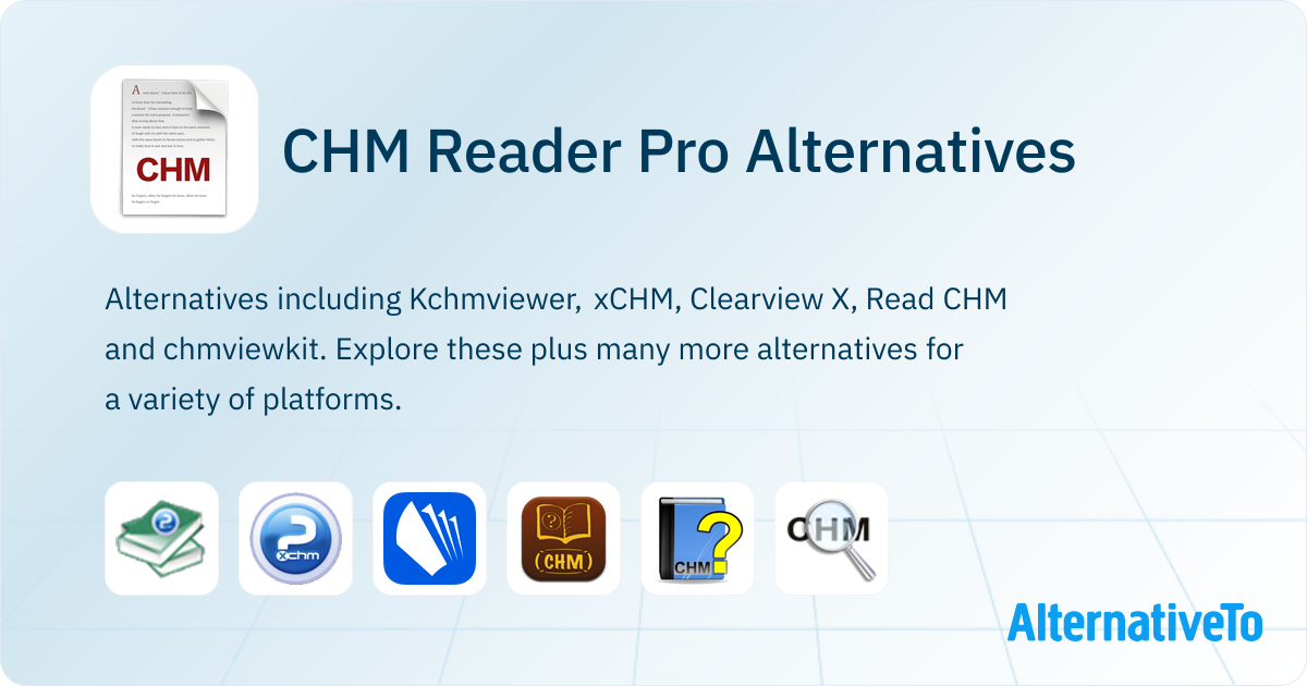 CHM Reader Pro Alternatives - Explore Similar Software | AlternativeTo