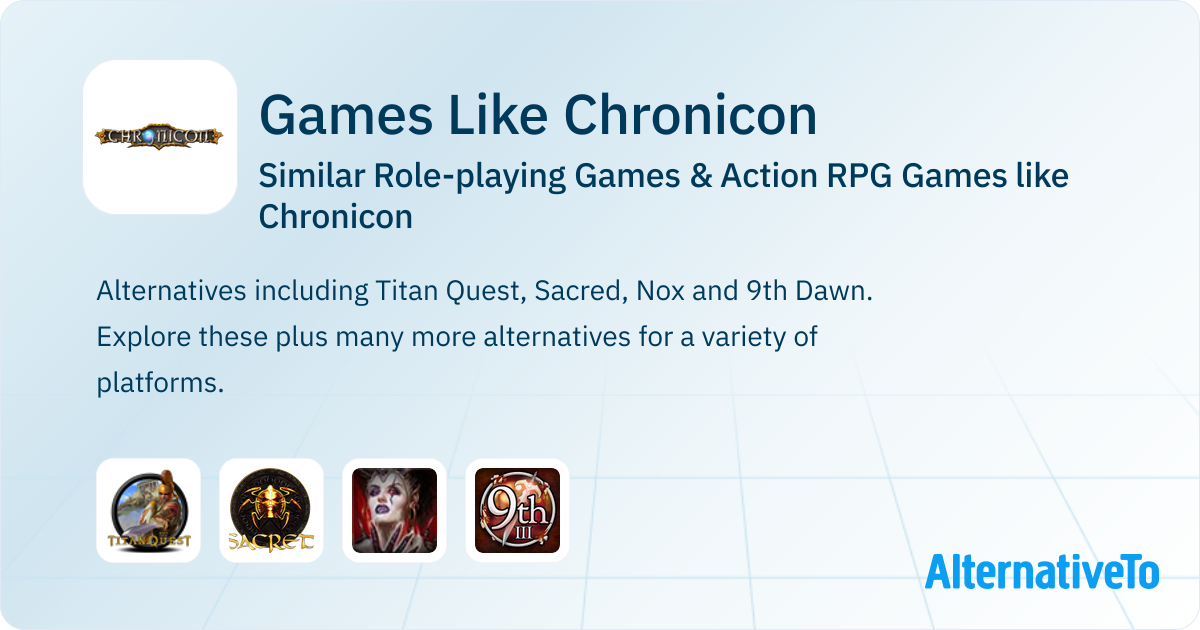 Games Like Chronicon: Similar Role-playing Games | AlternativeTo