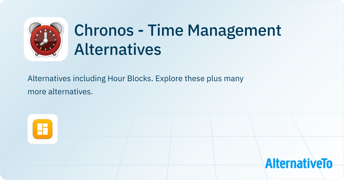 Chronos - Time Management Alternatives - Explore Similar Software ...