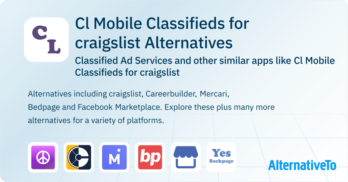 Cl Mobile Classifieds for craigslist Alternatives: Top 12 Classified Ad ...