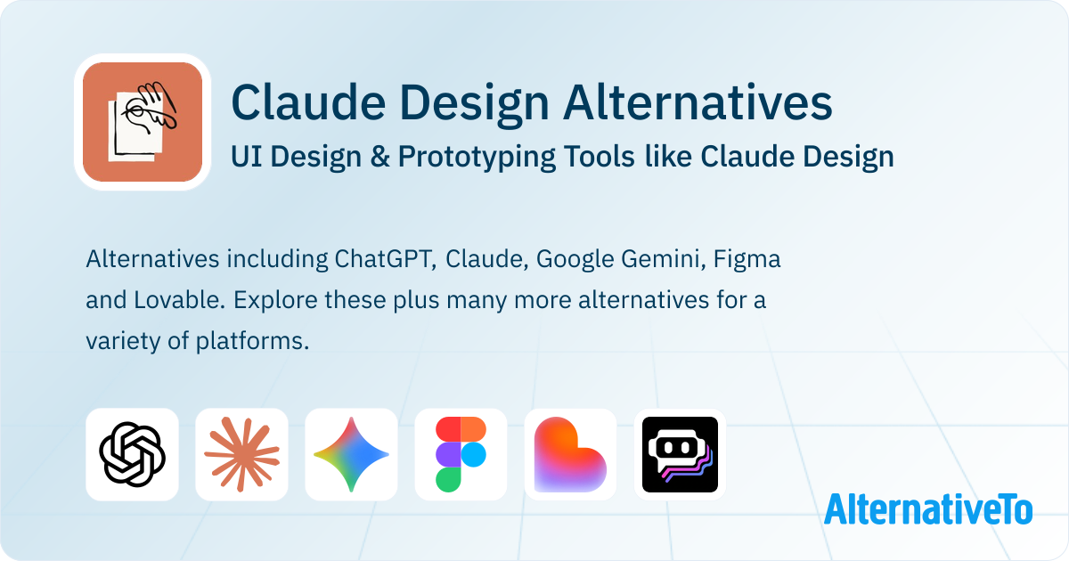 Claude Design Alternatives: Top 16 UI Design Tools | AlternativeTo