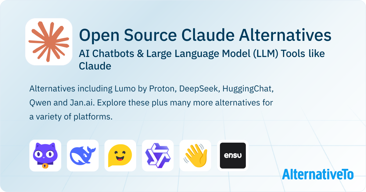 Open Source Claude Alternatives: Top 12 AI Chatbots | AlternativeTo