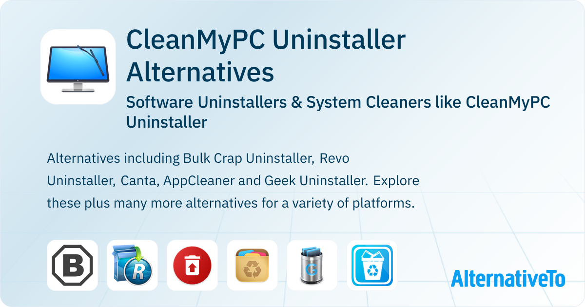 CleanMyPC Uninstaller Alternatives: Top 12 Software Uninstallers ...