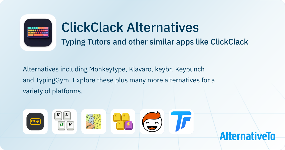 ClickClack Alternatives: Top 12 Typing Tutors & Similar Apps ...