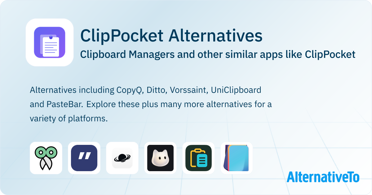 ClipPocket Alternatives: Top 12 Clipboard Managers & Similar Apps ...