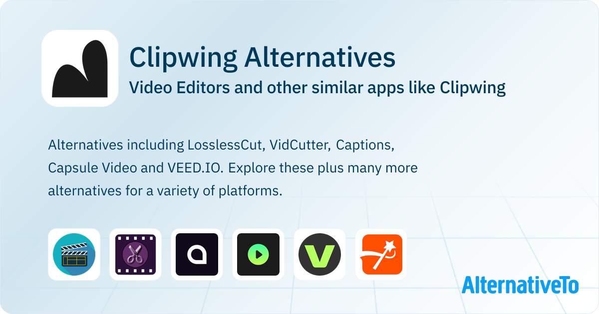 Clipwing Alternatives: Top 10 Video Editors & Similar Websites ...