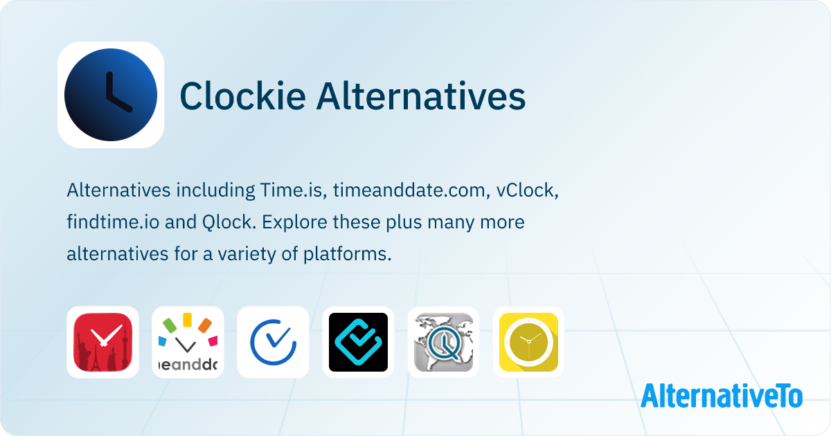Clockie Alternatives - Explore Similar Sites & Apps | AlternativeTo