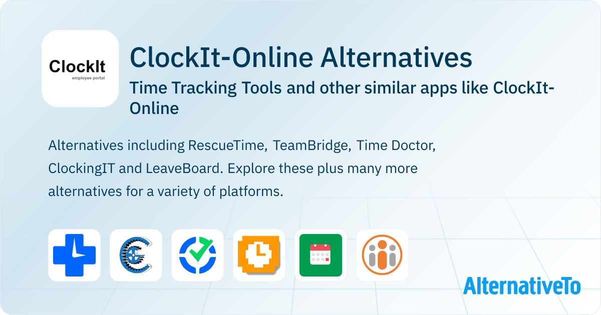 Clockingit ClockIt-Online Alternatives: Top 6 Time Tracking Tools & Similar Apps ...