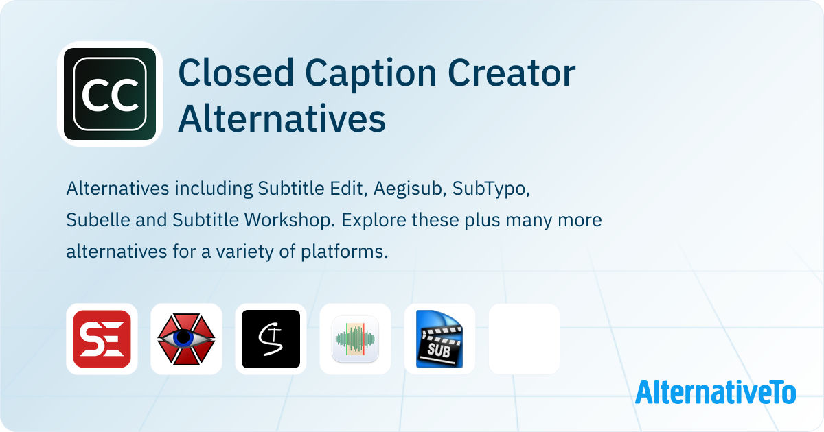 Closed Caption Creator Alternatives - Explore Similar Apps & Services ...