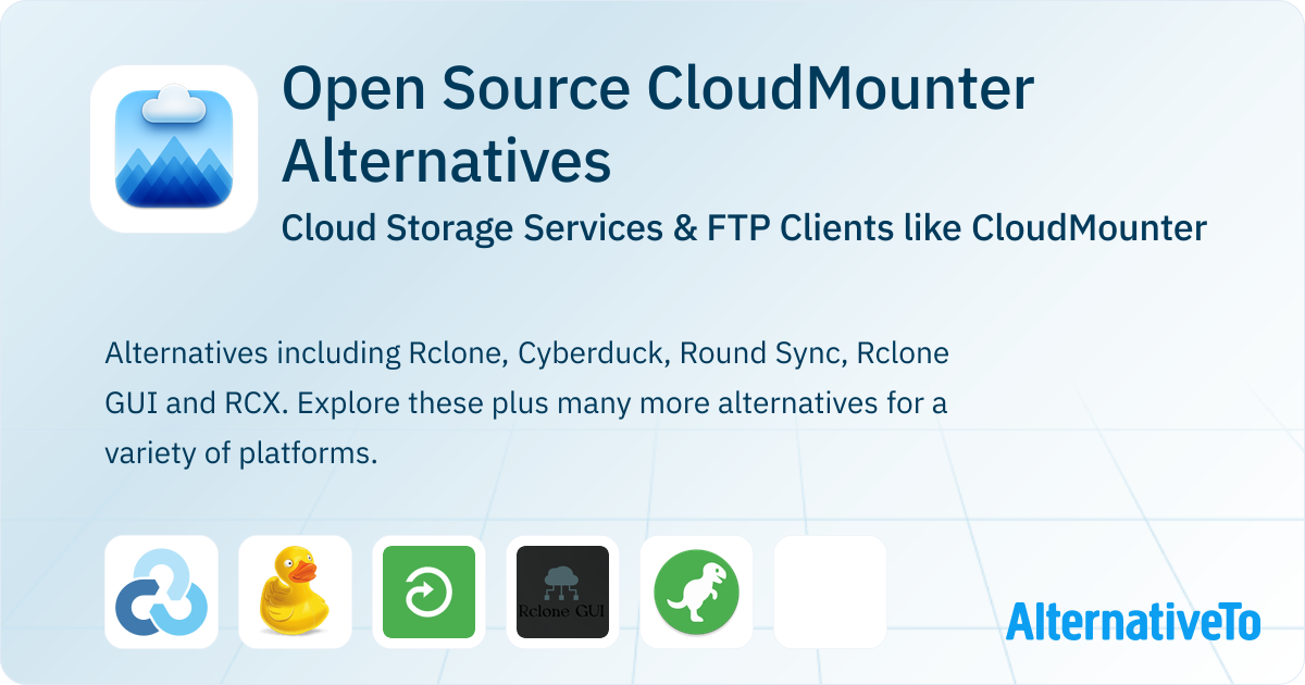 Open Source CloudMounter Alternatives: Top 8 Cloud Storage Services ...