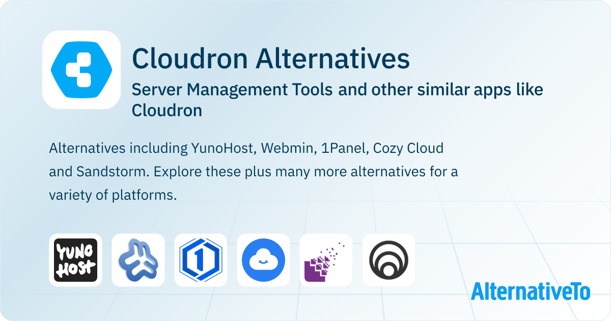 Great Cloudron Alternatives: Top Server Management Tools in 2026 ...
