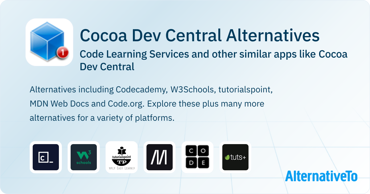Cocoa Dev Central Alternatives: Top 12 Code Learning Services & Similar ...