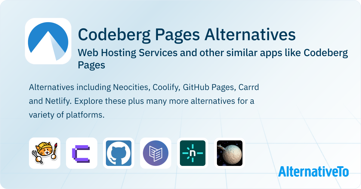 Codeberg Pages Alternatives: Top 12 Web Hosting Services & Similar Apps ...