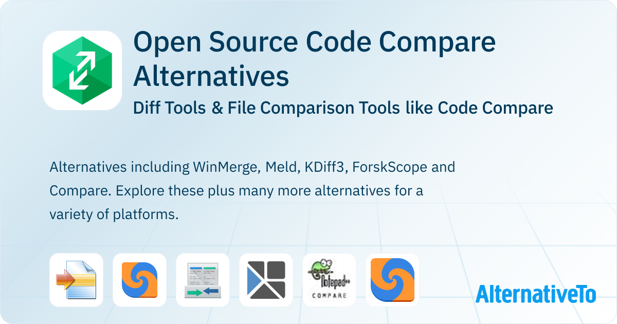 Open Source Code Compare Alternatives: Top 20 Diff Tools | AlternativeTo