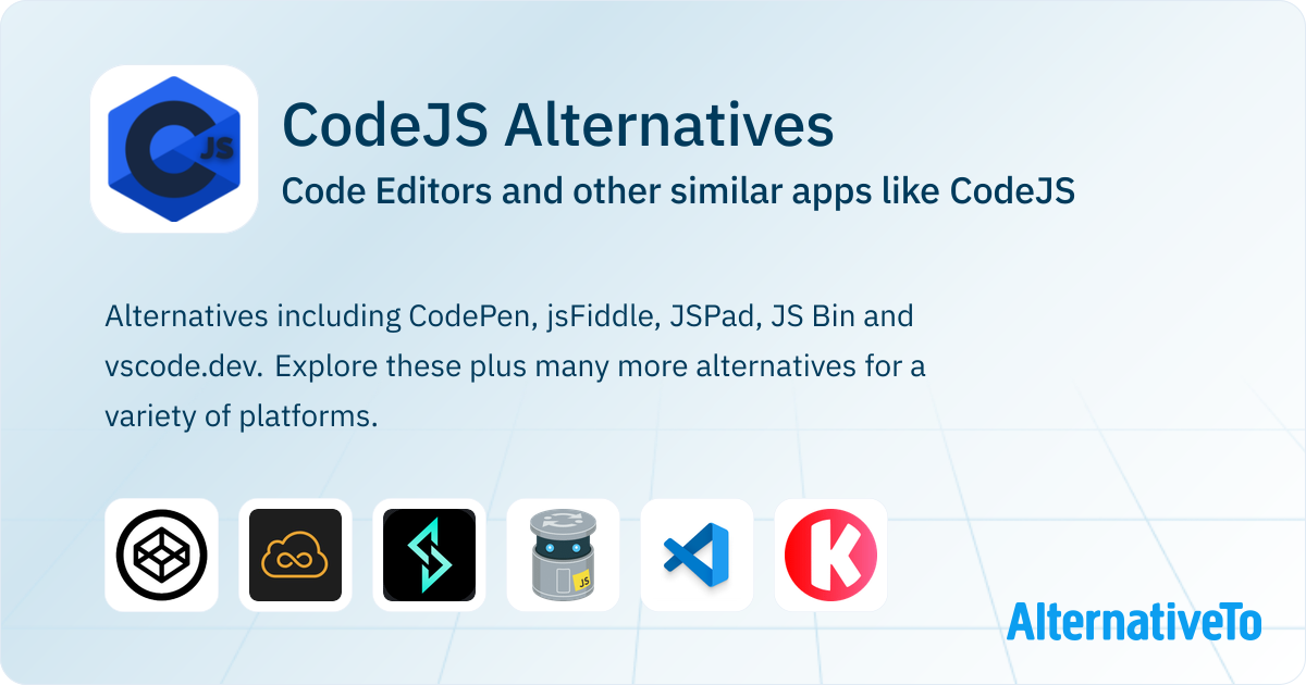 CodeJS Alternatives: Top 12 Code Editors & Similar Websites | AlternativeTo