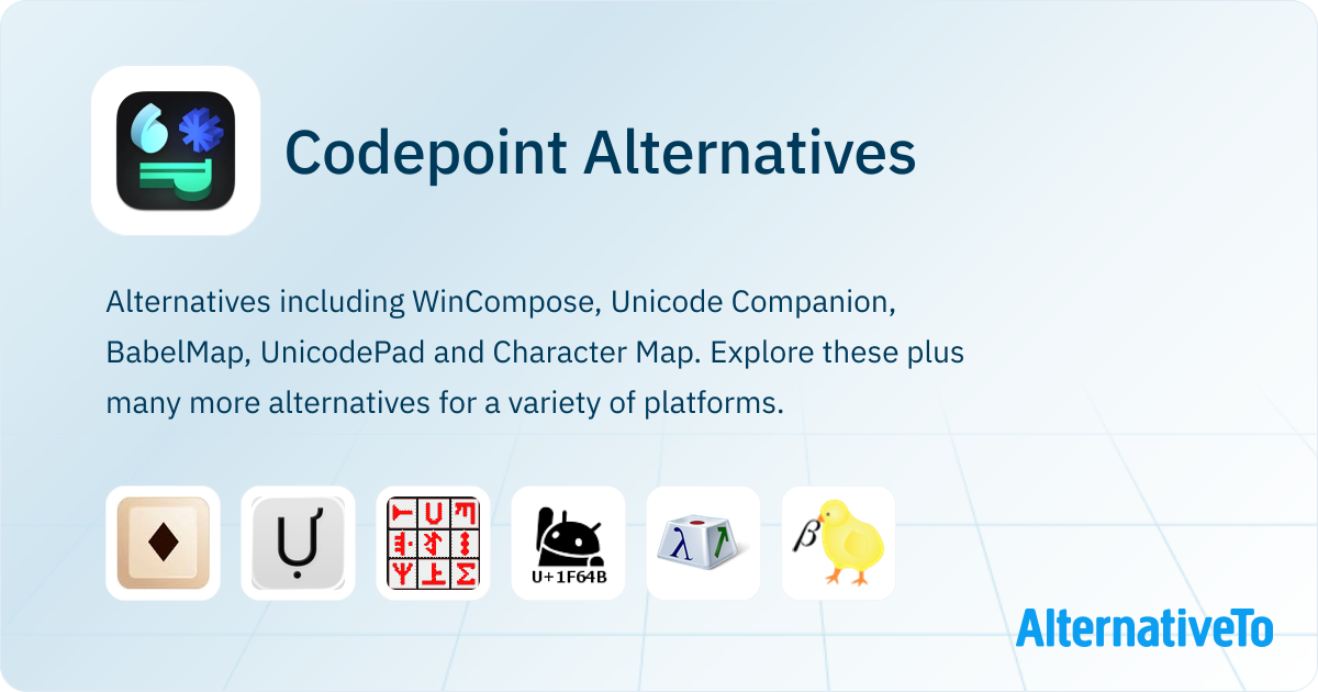 Codepoint Alternatives - Explore Similar Apps | AlternativeTo