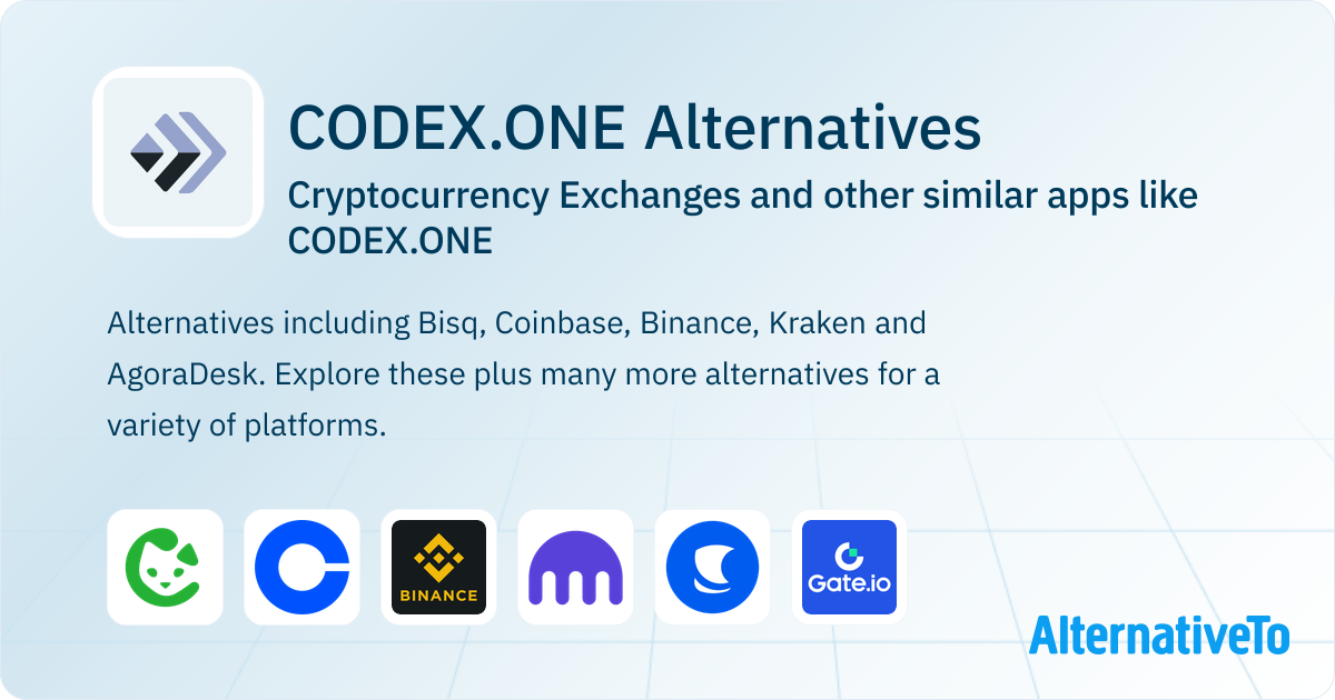 One Codex CODEX.ONE Alternatives: Top 12 Cryptocurrency Exchanges & Similar ...