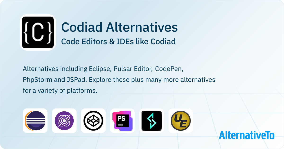 Codiad Alternatives: Top 12 Code Editors & IDEs | AlternativeTo