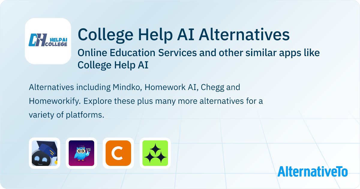 College Help AI Alternatives: Top 4 Online Education Services & Similar ...